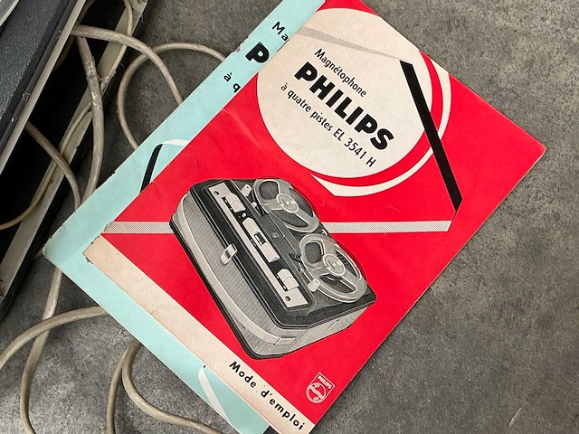 Philips l3541 vintage magnetofoon - afbeelding 3 van  3