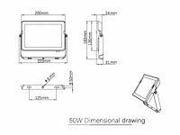 Philips led buitenschijnwerper/verstraler - 4000k - 50w - afbeelding 4 van  4