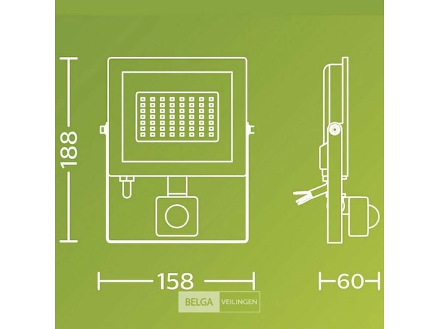 Philips led buitenschijnwerper/verstraler - 5000k - 20w - 2050 lumen - afbeelding 3 van  3