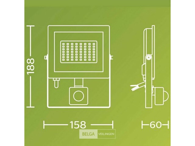 Philips led buitenschijnwerper/verstraler - 5000k - 20w - afbeelding 3 van  3