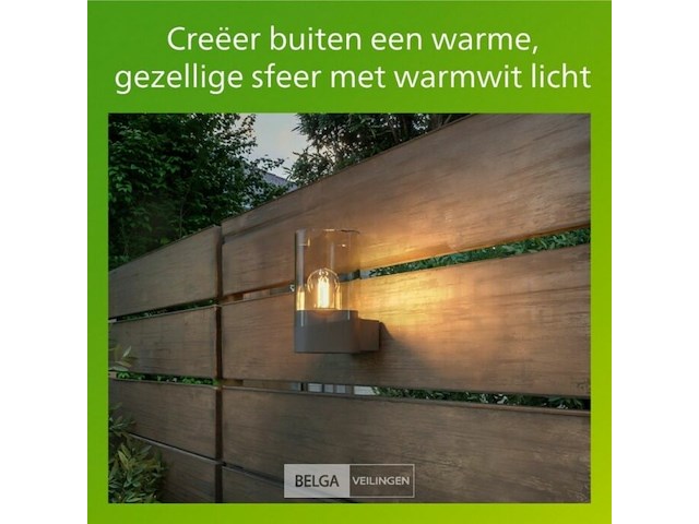 Philips led buitenwandlamp e27 - 2700k warmwit - 4w - afbeelding 4 van  4