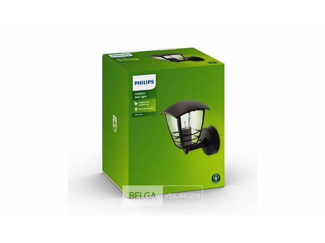Philips led buitenwandlamp e27 - 2700k warmwit - 60w - afbeelding 2 van  3