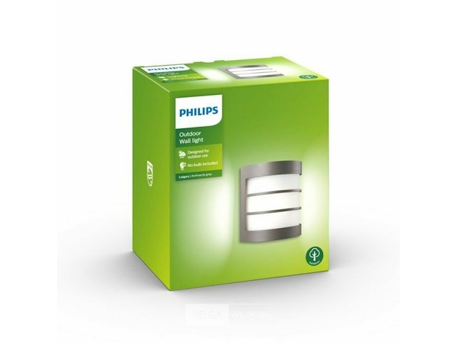 Philips led buitenwandlamp e27 - 2700k warmwit - 60w - afbeelding 2 van  4