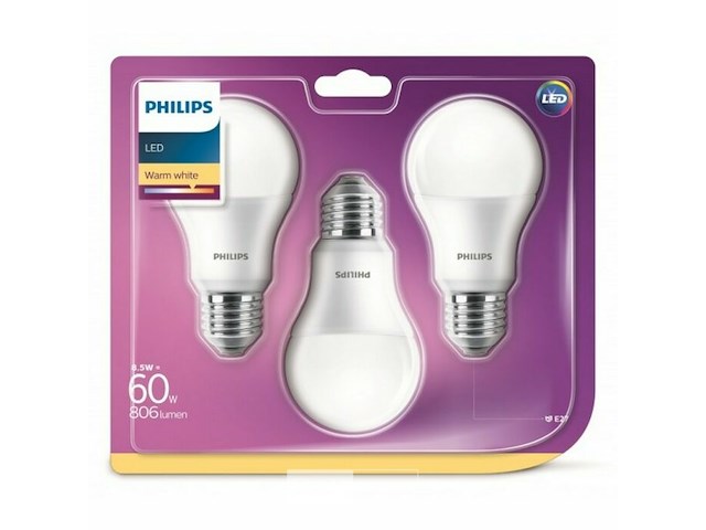 Philips led bulb a60/e27/8.5 w (10 st) - afbeelding 1 van  2