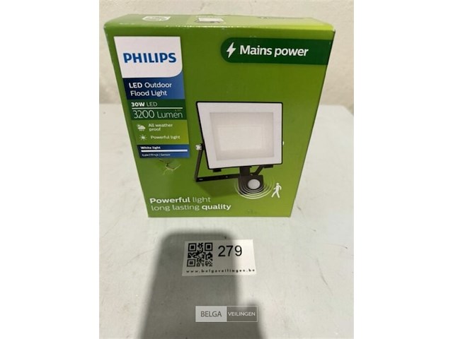 Philips ledstraler met sensor 30w 3200 lumen - afbeelding 1 van  3