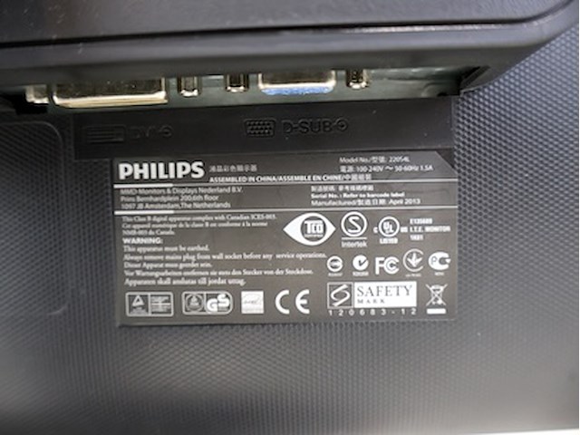 Philips monitor (x2) - afbeelding 5 van  7