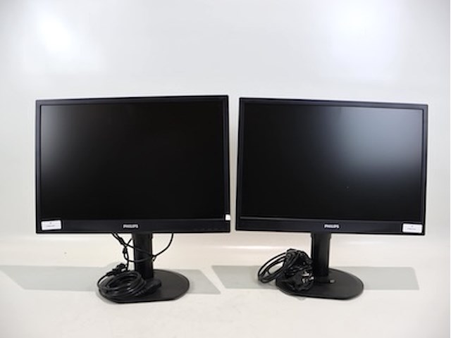 Philips monitor (x2) - afbeelding 1 van  7