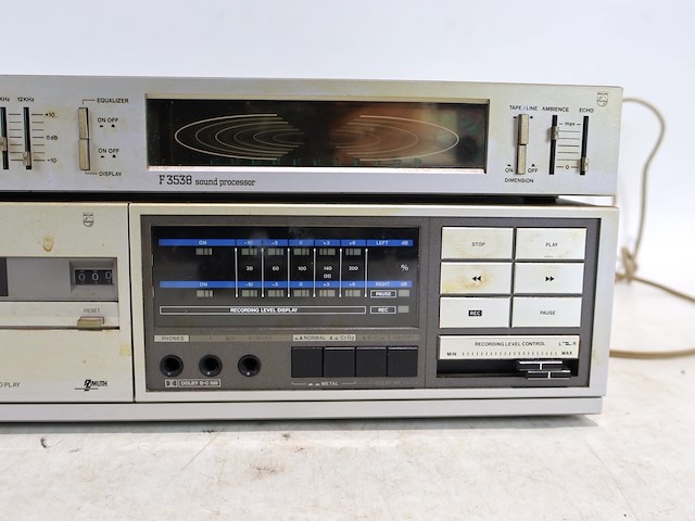 Philips sound processor/cassettedeck - afbeelding 3 van  6