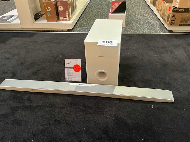 Philips soundbar en subwoofer - afbeelding 1 van  5