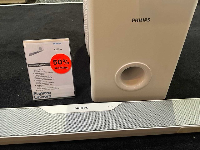 Philips soundbar en subwoofer - afbeelding 2 van  5