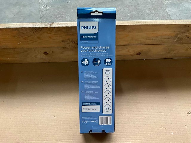 Philips stekkerdoos 4-voudig - 2x usb 2 meter (19x) - afbeelding 4 van  6