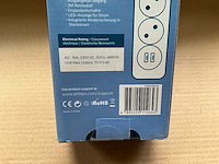 Philips stekkerdoos 4-voudig - 2x usb 2 meter (19x) - afbeelding 5 van  6