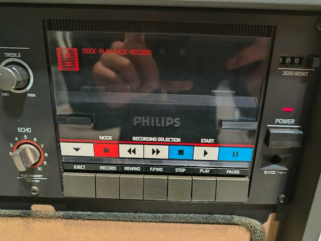 Philips studio ii d6650 double cassette recorder & amplifier - afbeelding 2 van  7