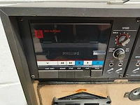 Philips studio ii d6650 double cassette recorder & amplifier - afbeelding 5 van  7