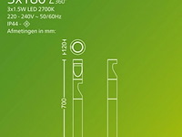 Philips vloerlamp led 24v desi 3-set - 2700k warmwit - afbeelding 3 van  3