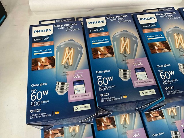 Philips wiz smart led 7w 806 lumen e27 (12x) - afbeelding 2 van  7
