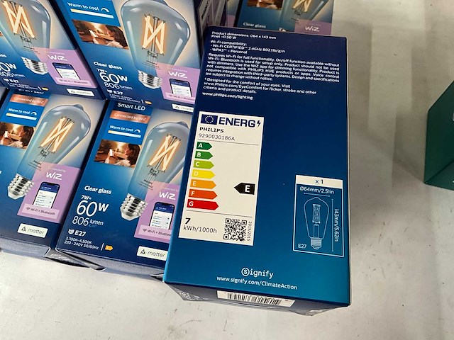 Philips wiz smart led 7w 806 lumen e27 (12x) - afbeelding 6 van  7