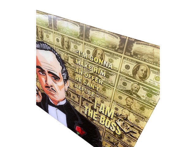 Pi-xl - print op glas - 'the godfather' - afbeelding 2 van  5