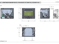 Piazzetta ip 68/49 pelletkachel - ongebruikt demotoestel – incl. draagframe, vulschuif en afstandsbediening - afbeelding 2 van  13