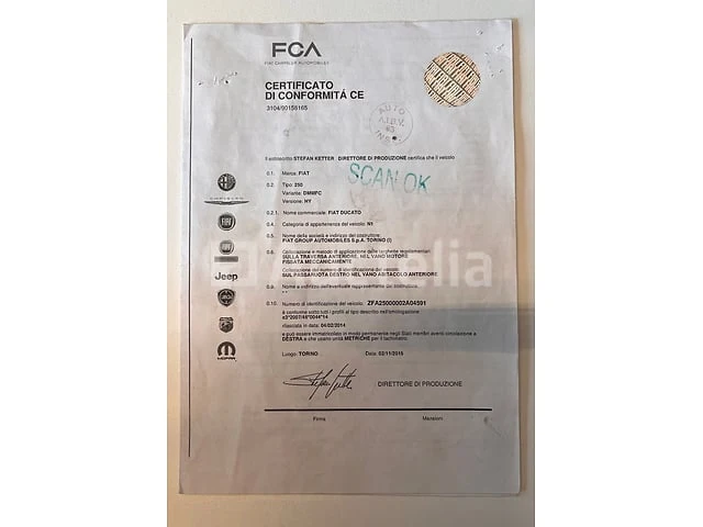 Pick-up truck - fiat - ducato (2016) - afbeelding 2 van  10