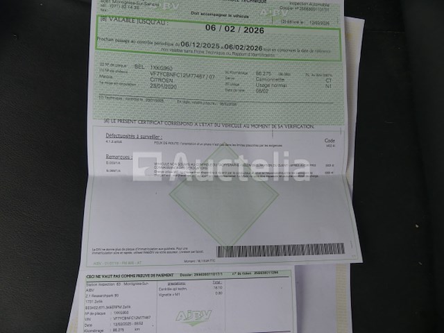 Pickup met hatchback citroën jumper (2020-94,132 km)( vin : vf7ycbnfc12m77467 ) - afbeelding 27 van  34