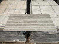 Piemme bits pearl grey bricks mat wandtegel 45x90 cm 30,58 m² - afbeelding 1 van  8