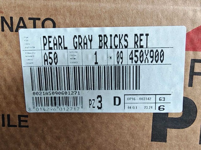 Piemme bits pearl grey bricks mat wandtegel 45x90 cm 30,58 m² - afbeelding 8 van  8