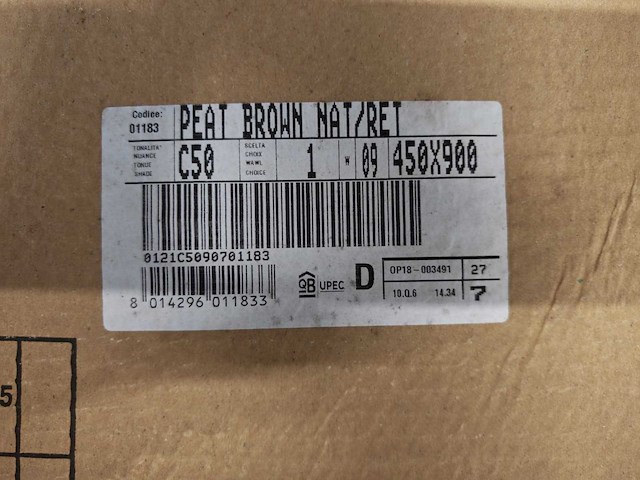 Piemme bits peat brown mat 45x90 cm tegel 7,29 m² - afbeelding 6 van  8