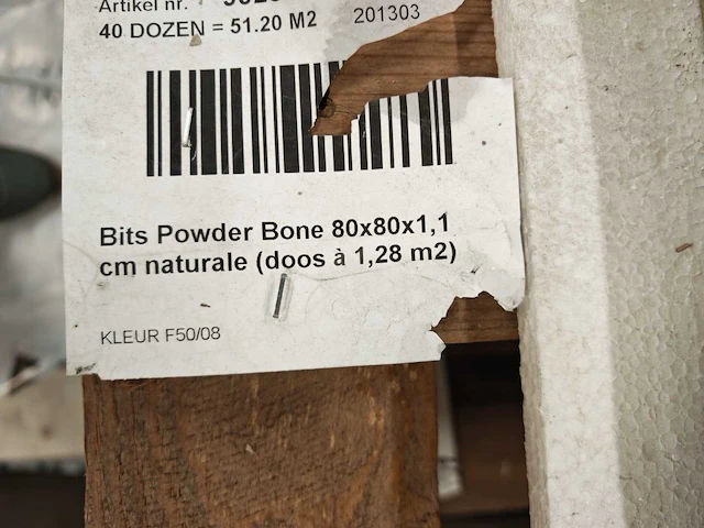 Piemme bits pewter bone mat 80x80 cm tegel 5,12 m² - afbeelding 6 van  7