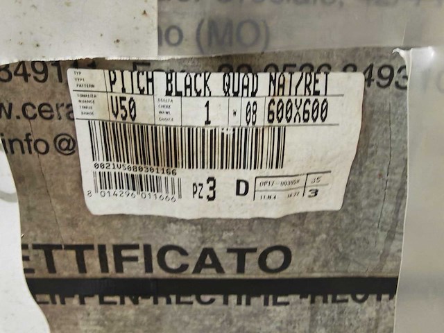 Piemme bits pitch black mat 60x60 cm tegel 36,72 m² - afbeelding 6 van  7
