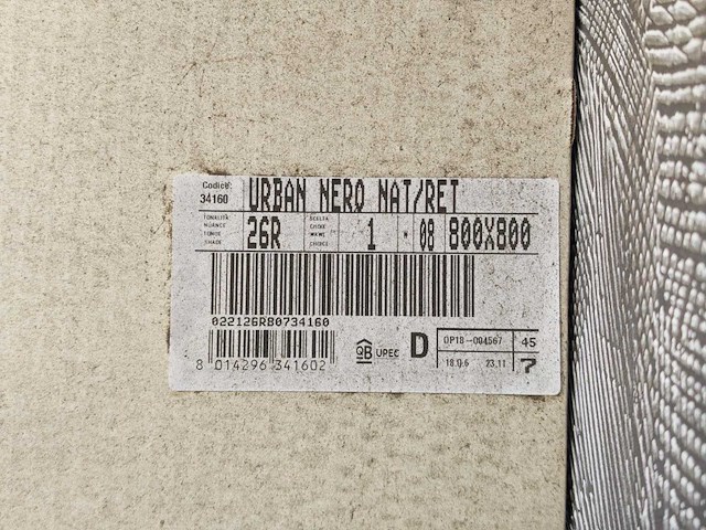 Piemme dolce nero mat 80x80 cm tegel 64 m² - afbeelding 2 van  7