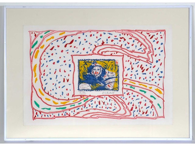 Pierre alechinsky - dame taride - lithografie en ets - afbeelding 7 van  7