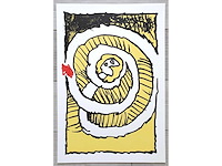 Pierre alechinsky - festival d'automne en jaune - offset - afbeelding 2 van  2