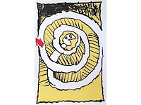 Pierre alechinsky - festival jaune - offset - afbeelding 1 van  2