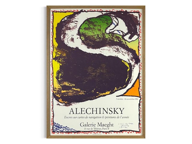 Pierre alechinsky - gesigneerde affiche - afbeelding 1 van  2