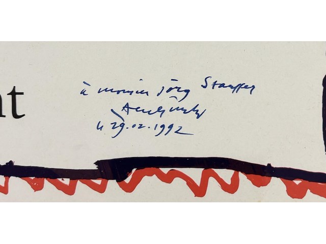 Pierre alechinsky - gesigneerde affiche - afbeelding 2 van  2