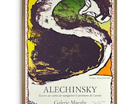 Pierre alechinsky - gesigneerde affiche - afbeelding 1 van  1