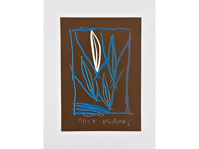 Pierre alechinsky - gesigneerde zeefdruk - afbeelding 1 van  1