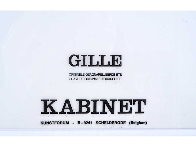 Pierre alechinsky - gille - geaquarelleerde ets - afbeelding 4 van  13