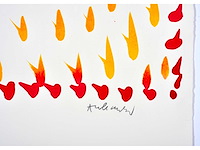 Pierre alechinsky - gille - geaquarelleerde ets - afbeelding 9 van  13