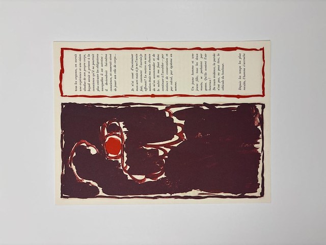 Pierre alechinsky - lithografie 1979 - afbeelding 2 van  2