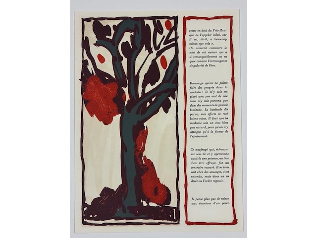 Pierre alechinsky - lithografie 1979 - afbeelding 1 van  2