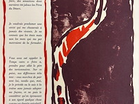 Pierre alechinsky - lithografie 1979 - afbeelding 2 van  2