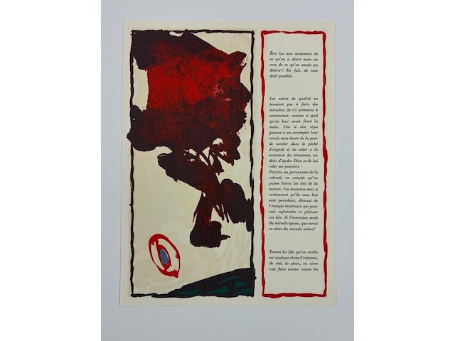 Pierre alechinsky - lithografie 1979 - afbeelding 1 van  2