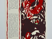 Pierre alechinsky - lithografie 1979 - afbeelding 2 van  2