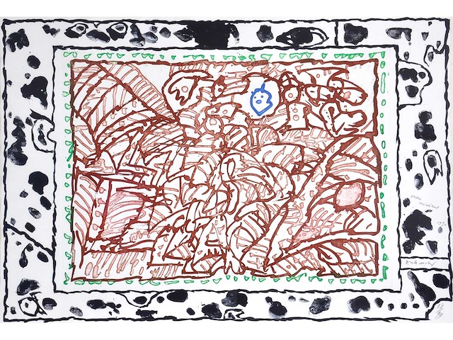 Pierre alechinsky - ordre minèral - ets en aquatint - afbeelding 1 van  9