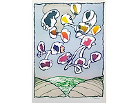 Pierre alechinsky - paris flying object - offset - afbeelding 1 van  2