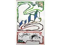 Pierre alechinsky - sept pages - litho - afbeelding 1 van  1