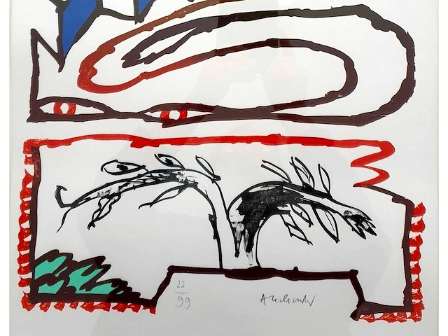 Pierre alechinsky - sept pages - litho - afbeelding 2 van  2