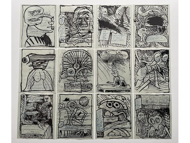 Pierre alechinsky (12 stuks) - afbeelding 1 van  16
